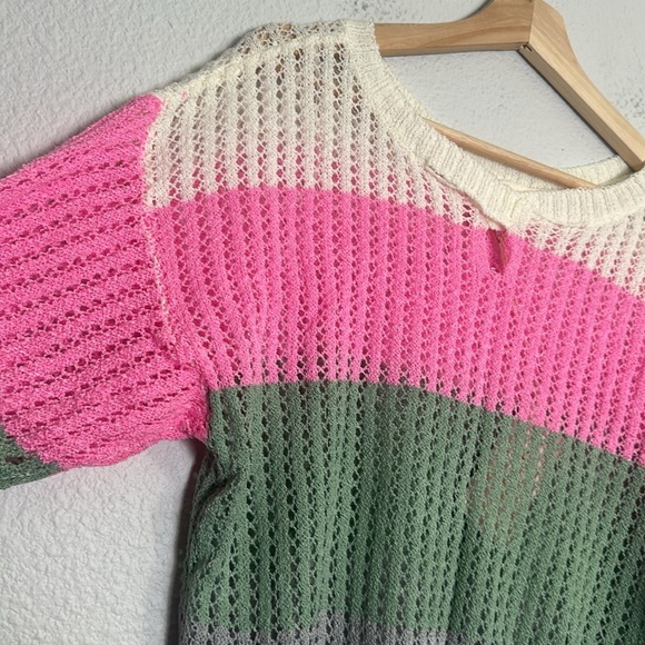 143 Story by Line Up Colorblock Knit Pullover Sweater Womens Size Small NWT - Picture 3 of 9